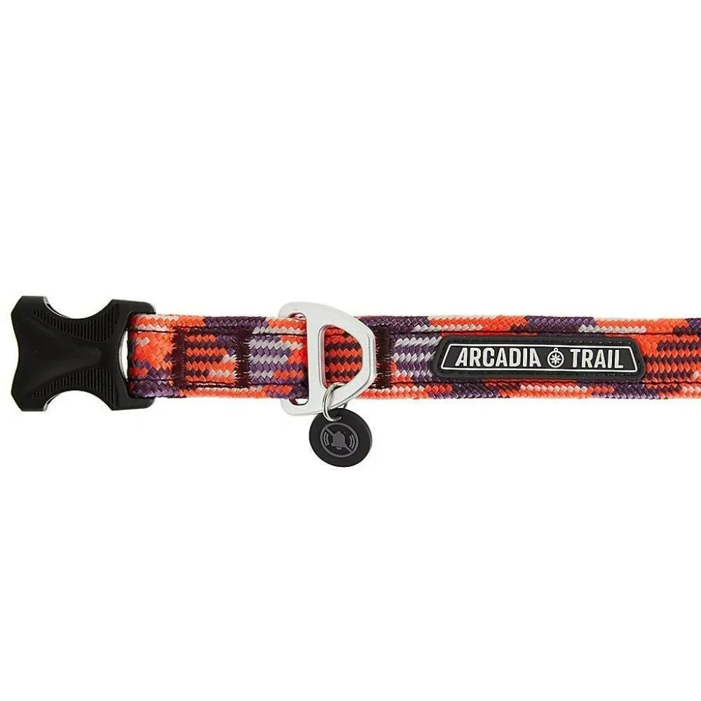 Arcadia Trail Paracord Rope Collar for Dogs - Size Small Neck 12-14